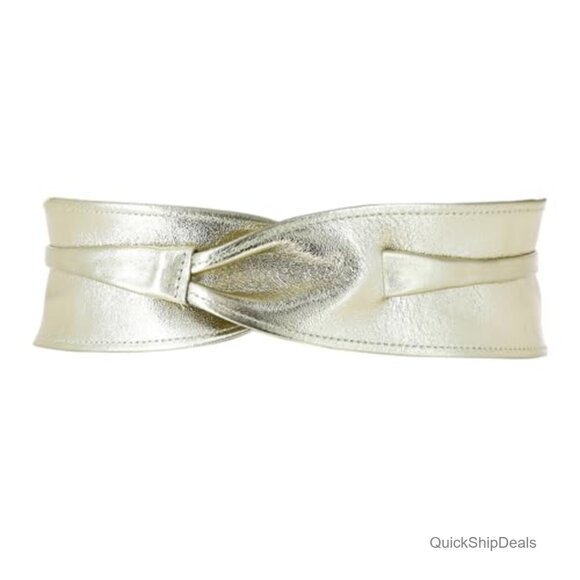 Italian Full Grain Leather Obi Belt, Adjustable Tie Closure, Wide Style main image 5